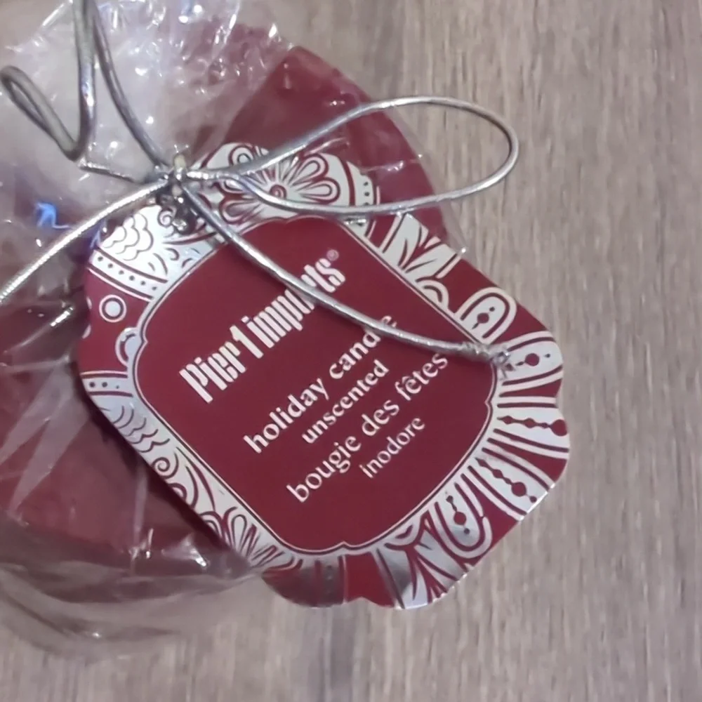 Pier 1 Imports Snowflake Holiday Candle NWT